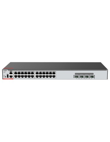 RUIJIE SWITCH CLOUD GESTIONABLE L3 - 24 MULTIGIGABIT 5G + 4 SFP28 - 24 X 100/1000/2.5G/5G + 4 X 10/25GB - VLAN/PORT ISOLATION/ST