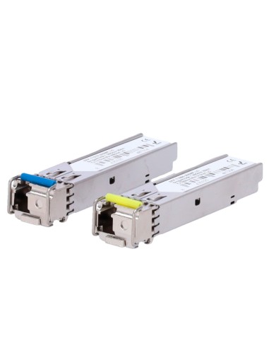 PAREJA DE MÓDULOS TRANSCEPTORES SFP - TX 1550/1310 NM RX 1310/1550 NM - FIBRA MONOMODO - CONECTOR LC SIMPLEX - BIDI - MÁXIMO 20