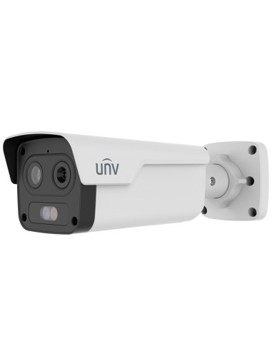 CÁMARA TÉRMICA DUAL IP UNIVIEW - 256X192 | LENTE 10MM - SENSOR ÓPTICO 1/2.8 4 MPX | LENTE 8MM - SENSIBILIDAD TÉRMICA = 55MK - D