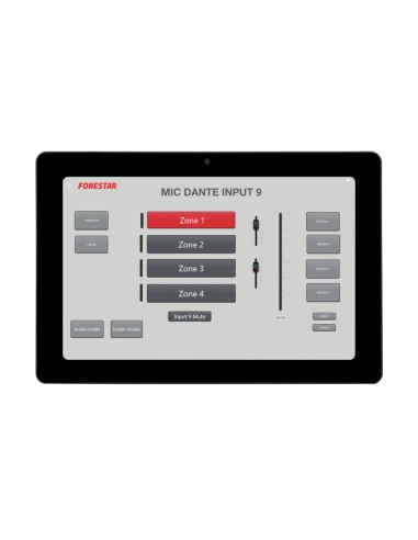 PANTALLA TÁCTIL 10'' ANDROID PARA EJECUTAR LA APP DE INTERFAZ DE USUARIO DE LAS MATRICES SERIE NMX. FONESTAR TAB-10-16