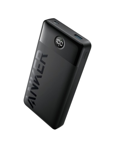 ANKER POWER BANK - CAPACITY 20000MAH  - USB-C INPUT - USB-C, USB-A OUTPUTS - LOADS 2 DEVICES AT A TIME - DIGITAL DISPLAY : BLAC