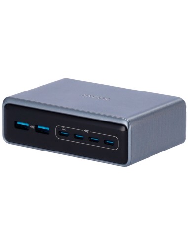 ANKER - CARGADOR DE ESCRITORIO - POTENCIA 200W - SALIDAS 4X USB-C, 2X USB-A - CARGA 4 DISPOSITIVOS A LA VEZ - COLOR NEGRO | TECN