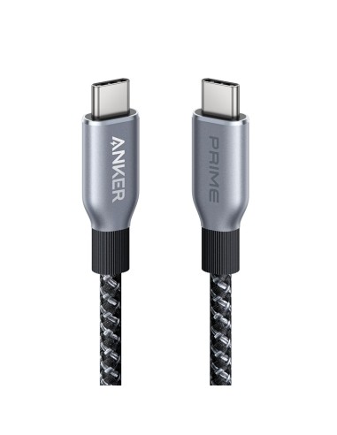 ANKER - CABLE USB2.0  - USB-C A USB-C - CABLE DE NYLON TRENZADO RECICLADO - LONGITUD 1.8M | ULTRARRESISTENTE - CARGA RÁPIDA 240W