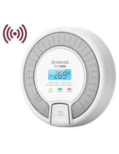 X-SENSE AUTONOMER-CO-DETEKTOR - ERMÖGLICHT DEN ANSCHLUSS VON 24 RF-DETEKTOREN 868MHZ - AUSWECHSELBARE BATTERIE - KONTROLLLEUCHTE