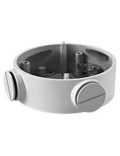 JUNCTION BOX - FOR BULLET CAMERAS - SUITABLE FOR OUTDOOR USE - WALL OR CEILING INSTALLATION - COLOR WHITE 36 (H) X 105 (Ø) MM -
