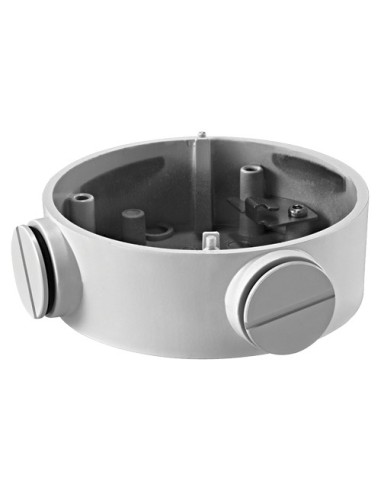 ANSCHLUSSBOX - FÜR BULLET-KAMERAS - GEEIGNET FÜR DEN AUßENBEREICH - DECKEN- ODER WANDINSTALLATION - FARBE WEIß 36 (H) X 105 (Ø)