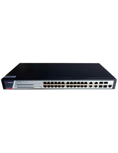 HIKVISION SWITCH GESTIONABLE L3 - 24 PUERTOS POE PRJ45 + 4 RJ45/SFP COMBO  - 24 PUERTOS GIGABIT POE+ 802.3AF/AT + 8 GIGABIT - VL