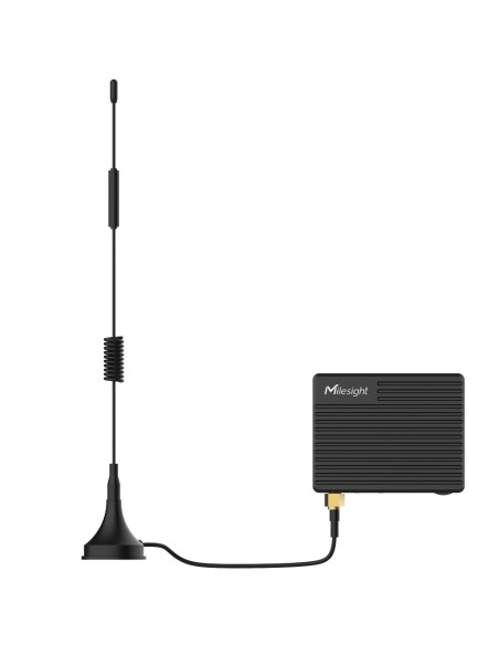 MILESIGHT - ROUTER INDUSTRIAL 4G CAT1 - 1 PUERTOS ETHERNET RJ45 10/100 - PUERTO USB 2.0 TIPO C - RANURA TARJETA SIM 4G/3G - INST