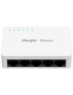 REYEE SWITCH SOBREMESA - CARCASA PLÁSTICO - 5 PUERTOS RJ45 - VELOCIDAD 10/100 MBPS - PLUG AND PLAY - TECNOLOGÍA AHORRO DE ENERGÍ