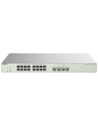 REYEE SWITCH POE CLOUD CAPA 2 - 16 PUERTOS POE MULTIGIGABIT+ 4 10GBPS SFP+ -  POE 802.3AF/AT/BT HASTA 90W / MÁXIMO 370W - STATIC