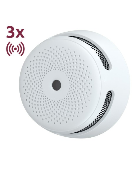 PACK DE 3 MINI DETECTOR DE HUMO AUTÓNOMO X-SENSE - COMUNICACIÓN WIFI 2.4GHZ - CONEXIÓN A TRAVÉS DE APP - DURACIÓN DE LA BATERÍA