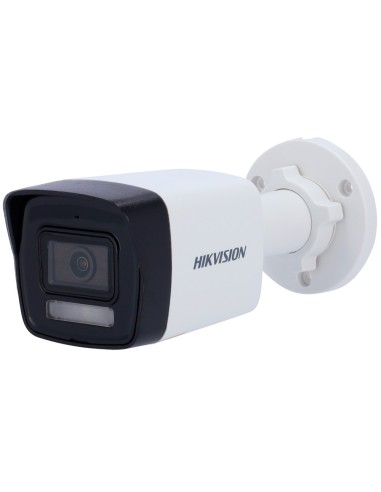 CÁMARA BULLET IP HIKVISION - GAMA VALUE | MICRÓFONO INTEGRADO - 4 MP | LENTE 2.8 MM - IR 30 M | WDR 120 DB | LUZ BLANCA - POE |