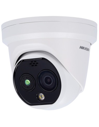 CÁMARA TÉRMICA DUAL IP HIKVISION GAMA PRO - SENSOR TÉRMICO 256X192 VOX | LENTE 2.1 MM - SENSOR ÓPTICO 1/2.7 4 MPX | LENTE 2.2 M
