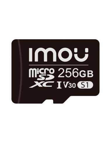 TARJETA MICROSD IMOU - CAPACIDAD 256 GB - CLASE 10 | VELOCIDAD R/W: 95/38 MB/S - CICLOS E/P: HASTA 500 - CÁMARAS HOME, SMARTPHON