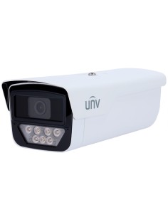 CÁMARA BULLET IP UNIVIEW - GAMA EASY - 5 MP | LENTE 4 MM | MICROSD 512 GB - LUZ BLANCA 50 M | WDR 120 DB  - COLOR HUNTER CON TEC