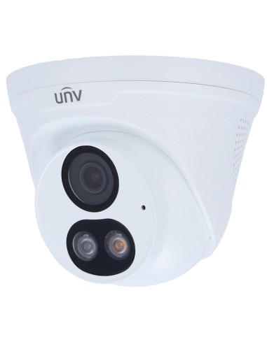 CÁMARA TURRET IP UNIVIEW - GAMA EASYSTAR - 8 MP | LENTE 2.8 MM | MICROSD 512 GB - IR 30 M | LUZ BLANCA 30 M | WDR 120 DB  - COLO