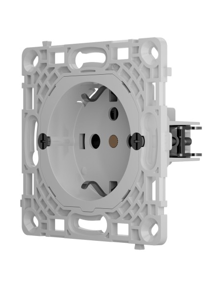 ENCHUFE BÁSICO VERTICAL TIPO F - ALIMENTACIÓN 250 V AC 50/60 HZ - HASTA 3.6 KW (CARGA RESISTIVA A 250 V) - PROTECCIÓN CONTRA POL