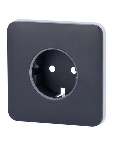 TAPA PARA ENCHUFE BÁSICO TIPO F - COMPATIBLE CON AJ-OUTLETCORE-BASIC - PROTECCIÓN CONTRA POLVO, SALPICADURAS, OBJETOS - SIN MONI