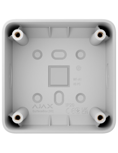 CAJA DE MONTAJE PARA UN DISPOSITIVO - USO INTERIORES - COMPATIBLE CON AJ-SOLOBUTTON O AJ-SOLOCOVER - FACTOR DE FORMA EUROPEO 55