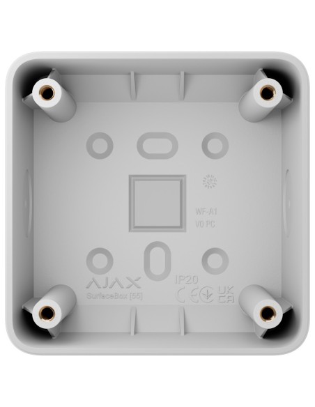 CAJA DE MONTAJE PARA UN DISPOSITIVO - USO INTERIORES - COMPATIBLE CON AJ-SOLOBUTTON O AJ-SOLOCOVER - FACTOR DE FORMA EUROPEO 55