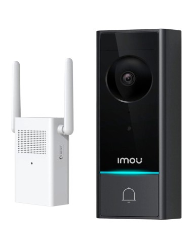 KIT DOORBEL DB60 5MP - WIFI 2.4 GHZ / 6200 MAH Ó AC 12~24V - 164º / IR 5M - BOTÓN DE LLAMADA / AUDIO BIDIRECCIONAL - SENSOR PIR