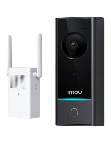 KIT DOORBEL DB60 5MP - WIFI 2.4 GHZ / 6200 MAH Ó AC 12~24V - 164º / IR 5M - BOTÓN DE LLAMADA / AUDIO BIDIRECCIONAL - SENSOR PIR