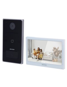 KIT DE VIDEOPORTERO - TECNOLOGÍA IP &AMP; WIFI - PLACA Y MONITOR | PERMITE 16 MONITORES MÁS - LECTOR MF | POE - APP MÓVIL CON P2