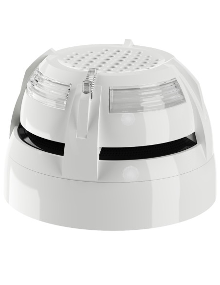DETECTOR DE HUMO ÓPTICO 3-EN-1 - CON ANUNCIADOR DE VOZ INTEGRADO - CON DISPOSITIVO DE ALARMA VISUAL (DAV) - VAD INTEGRAL CON LED