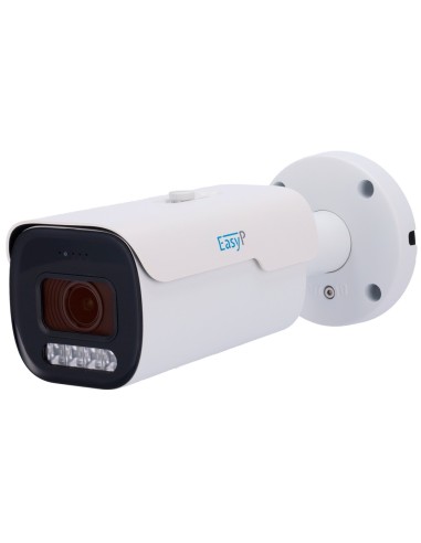 CÁMARA BULLET IP AI EASY-P - 4MP | LENTE MOTORIZADA 2.7~13.5 MM - IR 40 M | MIC - INSTALACIÓN PLUG &AMP; PLAY - IA POR HUMANOS Y