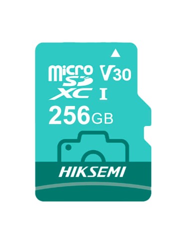 TARJETA DE MEMORIA HIKVISION - MICROSD | CAPACIDAD 256 GB - CLASE 10 | VELOCIDAD ESCRITURA 70 MB/S - HASTA 300 CICLOS DE ESCRIT