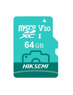 TARJETA DE MEMORIA HIKVISION - MICROSD | CAPACIDAD 64 GB - CLASE 10 | VELOCIDAD ESCRITURA 70 MB/S - HASTA 300 CICLOS DE ESCRITU