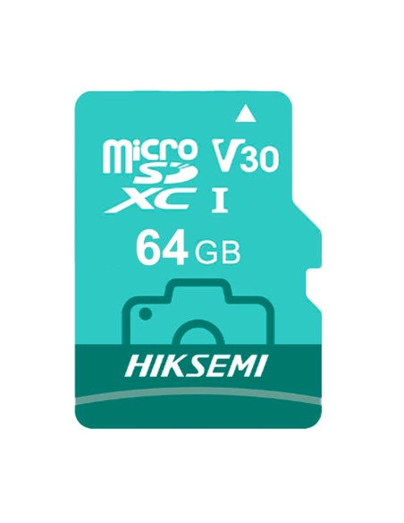 TARJETA DE MEMORIA HIKVISION - MICROSD | CAPACIDAD 64 GB - CLASE 10 | VELOCIDAD ESCRITURA 70 MB/S - HASTA 300 CICLOS DE ESCRITU