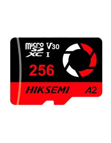 TARJETA DE MEMORIA HIKVISION - MICROSD | CAPACIDAD 256 GB - CLASE 10 | VELOCIDAD ESCRITURA 150 MB/S - HASTA 3.000 CICLOS DE ESC