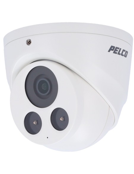 CÁMARA MINIDOMO 2MPX IR 30M - LENTE FIJA 2.8MM - WDR REAL - H265 Y H264 CON PELCO SMART COMPRESION - RANURA PARA TARJETA MICROSD