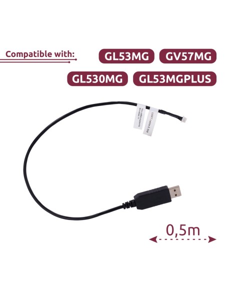 CABLE UART - 0.5 METROS - COMPATIBLE CON GL53MG/GV57MG/GL530MG/GL53MGPLUS