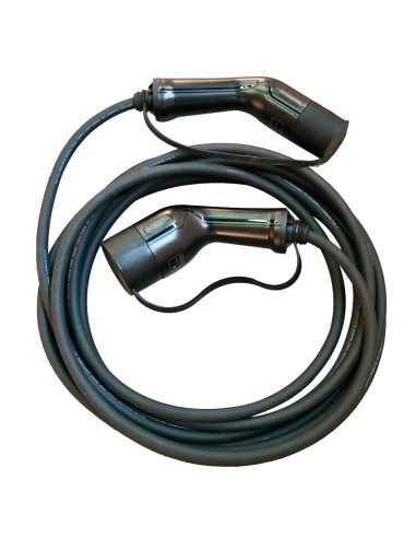 CABLE PARA CARGA DE VEHÍCULOS ELÉCTRICOS - TRIFÁSICO - LONGITUD 7,5M - TIPO 2 A TIPO 2 - COMPATIBLE CON CARGADORES RAEDIAN