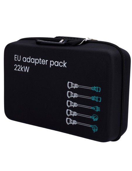 PACK D'ADAPTATEURS DE CÂBLES - POUR PRISE DOMESTIQUE TYPE E/F, TYPE G, TYPE L - COMPATIBLE AVEC LE CHARGEUR NORA 22 KW