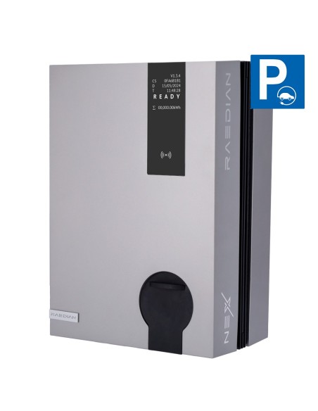 CARGADOR PARA VEHÍCULOS ELÉCTRICOS - POTENCIA 22KW / 32A / TRIFÁSICA - CONECTOR TIPO 2 | SOCKET SHUTTER - PROTECCIÓN IP55 - MONI