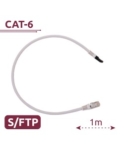 CABLE SFTP - ETHERNET - CONECTORES RJ45 - CATEGORÍA 6A - 1 M - COLOR BLANCO