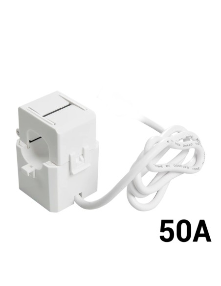 SHELLY 50A  - PINZA DE TRANSFORMADOR DE CORRIENTE - MEDIDOR DE CONSUMO - SOPORTA 110-240 V - COMPATIBLE CON SHELLY EM - COMPATIB