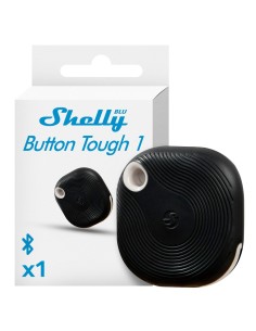 SHELLY BLU BUTTON TOUGH 1 NEGRO - BLUETOOTH - PERMITE CONTROLAR ELECTRODOMÉSTICOS  - RESISTENTE A GOLPES, SALPICADURAS Y POLVO -