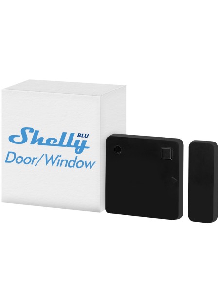 SHELLY BLU DOOR/WINDOW NEGRO - BLUETOOTH - REQUIERE HUB - BATERÍA DE HASTA 5 AÑOS - APTO PARA DOMÓTICA DE VIVIENDAS  - COMPATIBL
