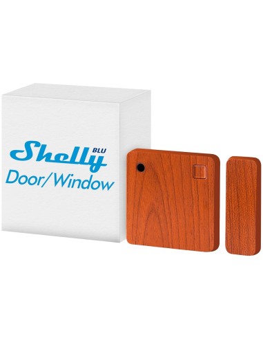 SHELLY BLU DOOR/WINDOW MARRÓN - BLUETOOTH - REQUIERE HUB - BATERÍA DE HASTA 5 AÑOS - APTO PARA DOMÓTICA DE VIVIENDAS  - COMPATIB