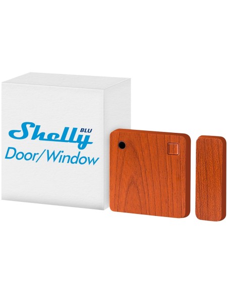 SHELLY BLU DOOR/WINDOW MARRÓN - BLUETOOTH - REQUIERE HUB - BATERÍA DE HASTA 5 AÑOS - APTO PARA DOMÓTICA DE VIVIENDAS  - COMPATIB