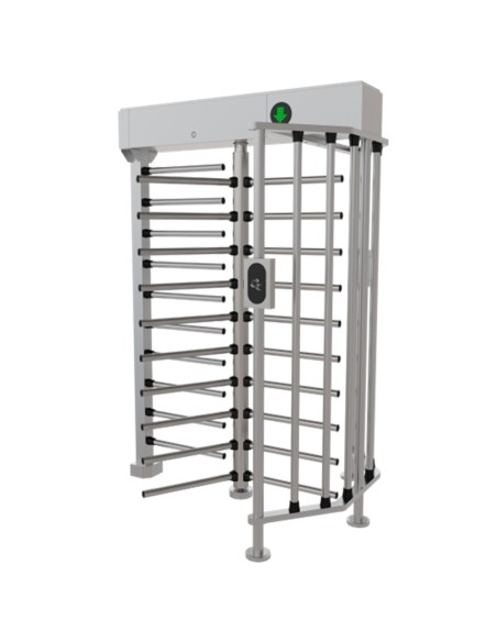 TORNO DE ACCESO BIDIRECCIONAL - 10 BRAZOS ROTATIVOS DESMONTABLES - TIEMPOS, ALARMAS Y MODOS DE APERTURA - DIMENSIONES DE PASO 60