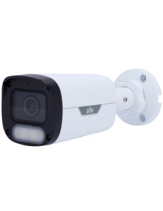 CÁMARA BULLET IP UNIVIEW - GAMA EASY - 8 MP | LENTE 4 MM | MICROSD 512 GB - LUZ BLANCA 30 M | WDR 120 DB  - COLOR HUNTER CON TEC