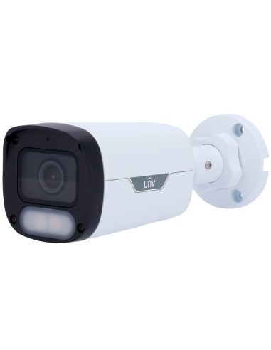 CÁMARA BULLET IP UNIVIEW - GAMA EASY - 8 MP | LENTE 4 MM | MICROSD 512 GB - LUZ BLANCA 30 M | WDR 120 DB  - COLOR HUNTER CON TEC