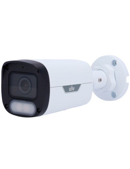 CÁMARA BULLET IP UNIVIEW - GAMA EASY - 8 MP | LENTE 4 MM | MICROSD 512 GB - LUZ BLANCA 30 M | WDR 120 DB  - COLOR HUNTER CON TEC
