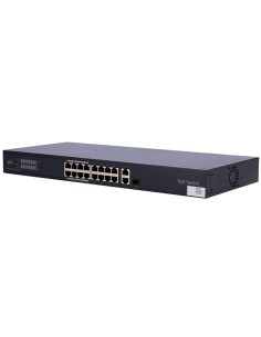 UNIVIEW SWITCH POE CLOUD POE MANAGEABLE LAYER 2  - 16 POE802.3AF/AT + 1 UPLINK RJ45 +1 UPLINK COMBO - 16 RJ45 10/100 MBPS + 1 S