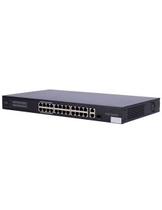UNIVIEW SWITCH POE CLOUD POE MANAGEABLE LAYER 2  - 24 POE802.3AF/AT + 1 UPLINK RJ45 +1 UPLINK COMBO - 24 RJ45 10/100MBPS + 1 SFP